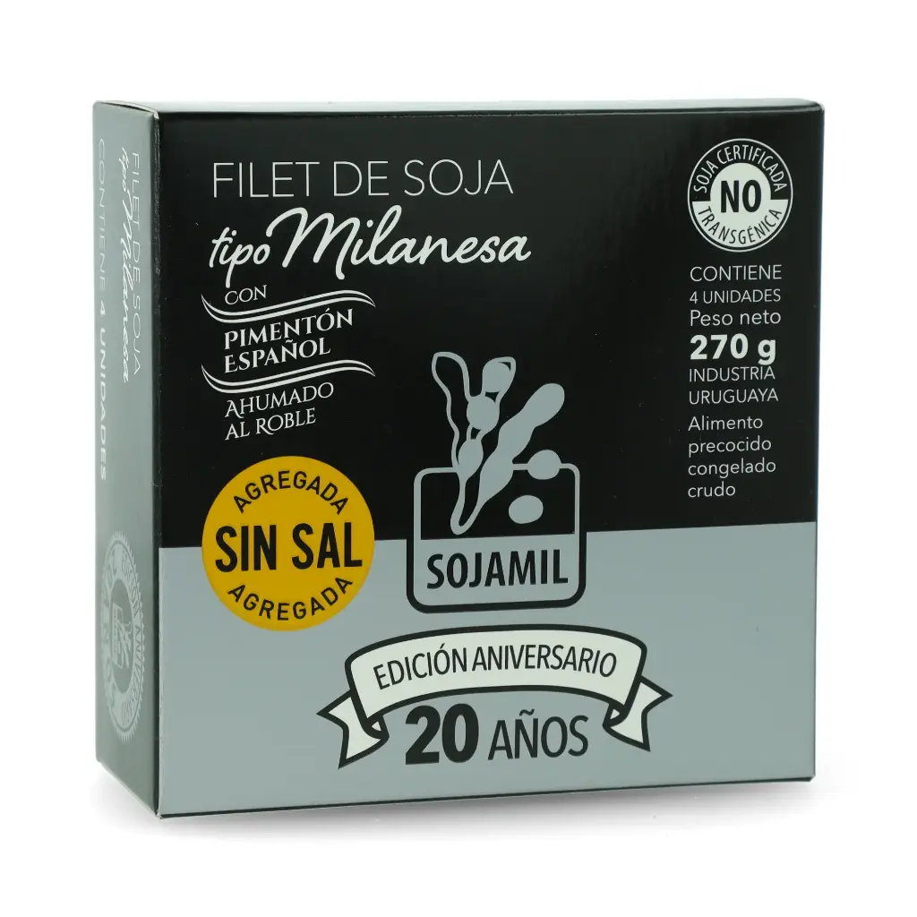 Milanesa de soja 20 años 4u  SIN SAL- SojaMil