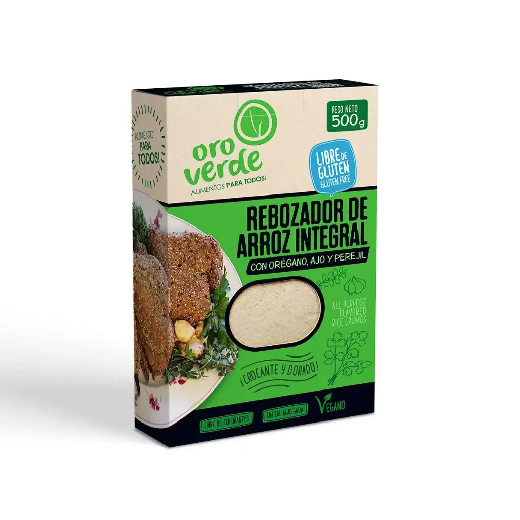 Rebozador de Arroz Integral Condimentado Sin Gluten - Oro Verde