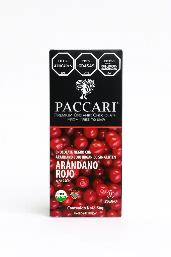 Chocolate Negro Arandano rojo - Paccari