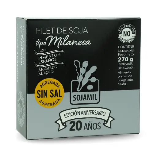 Milanesa de soja 20 años 4u  SIN SAL- SojaMil
